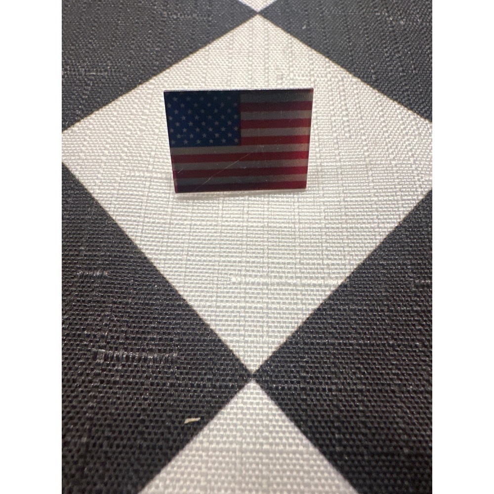 American Flag Enamel Lapel Pin Patriotic USA Metal Badge Accessory